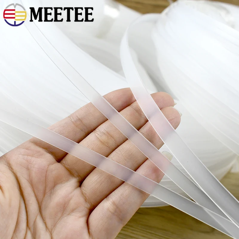 Textile Sewing Support - 10/20M 4-12mm Clear Plastic Ribbon for