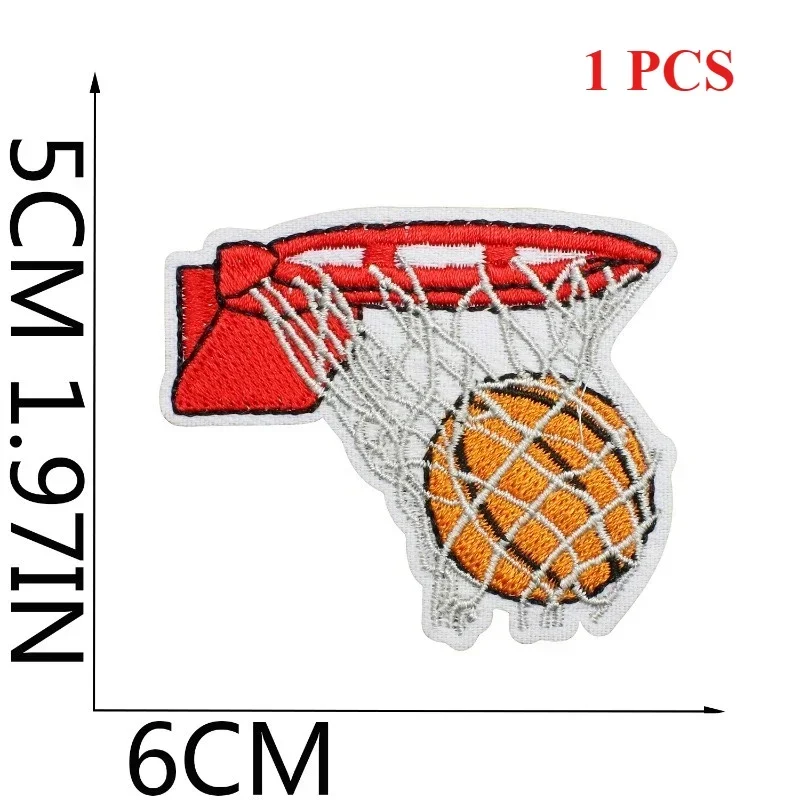 Sewing Label - Basketball Embroidery Cloth Sticker Children's Clothes
