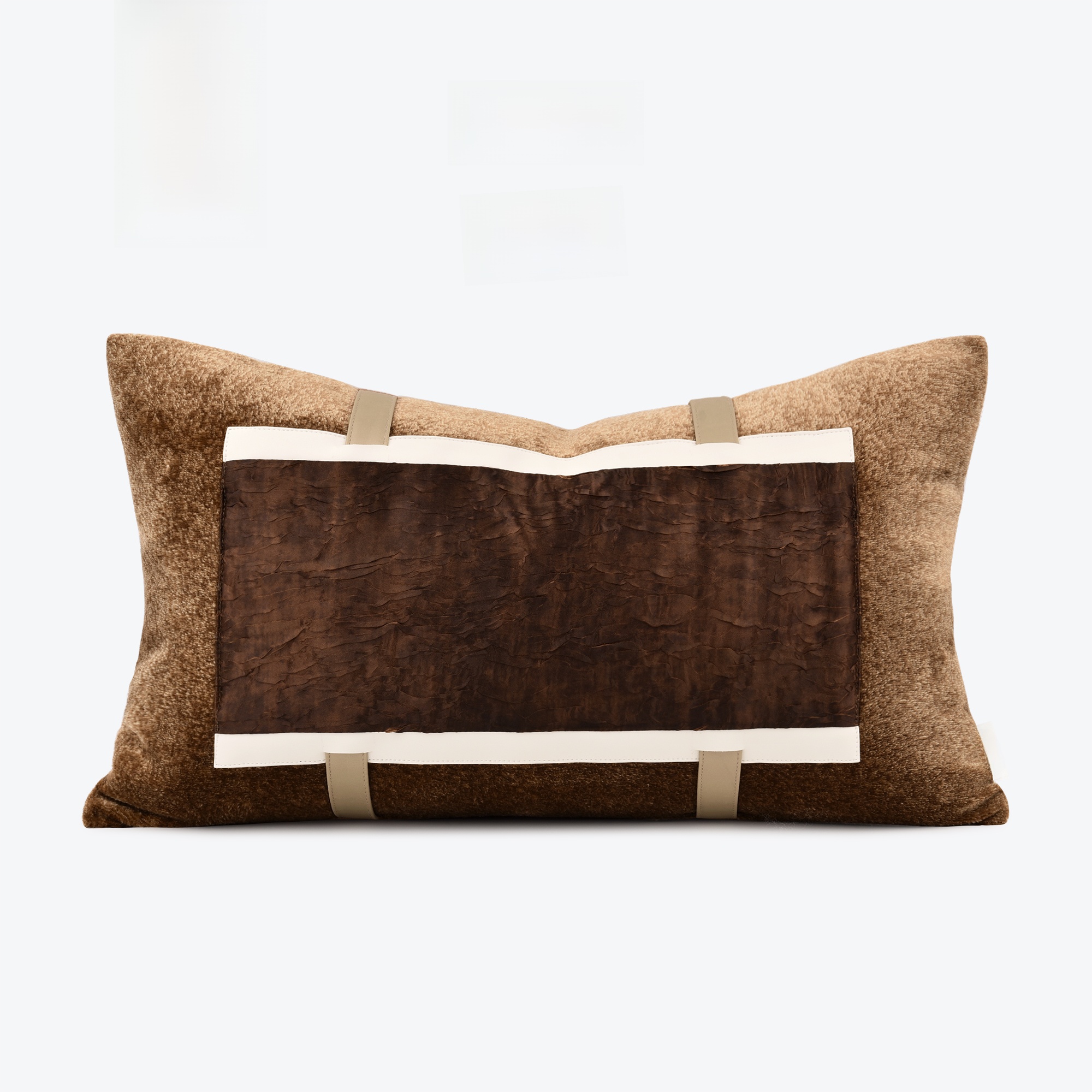 Century Textile & Sewing Supply By Owner - Mid-Century Modern Brown Coffee Pillow Lumbar