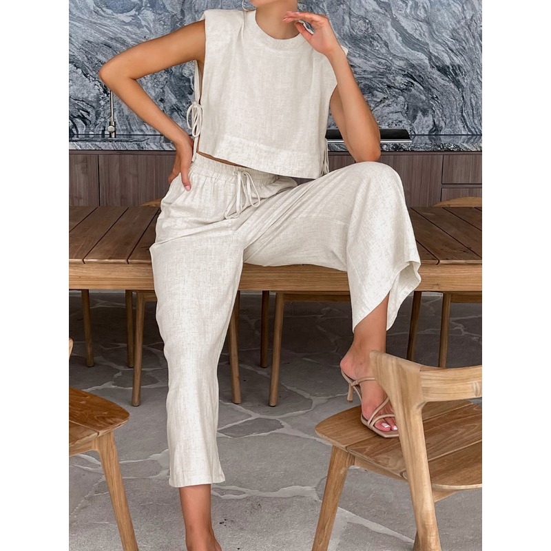 Shoulder Pad Set In - Fashion Cotton and Linen Suit Women's