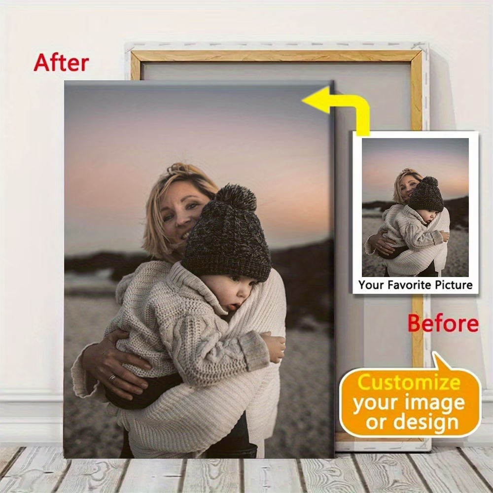 Sewing Custom - Framed Customizable Family Photo Canvas Print