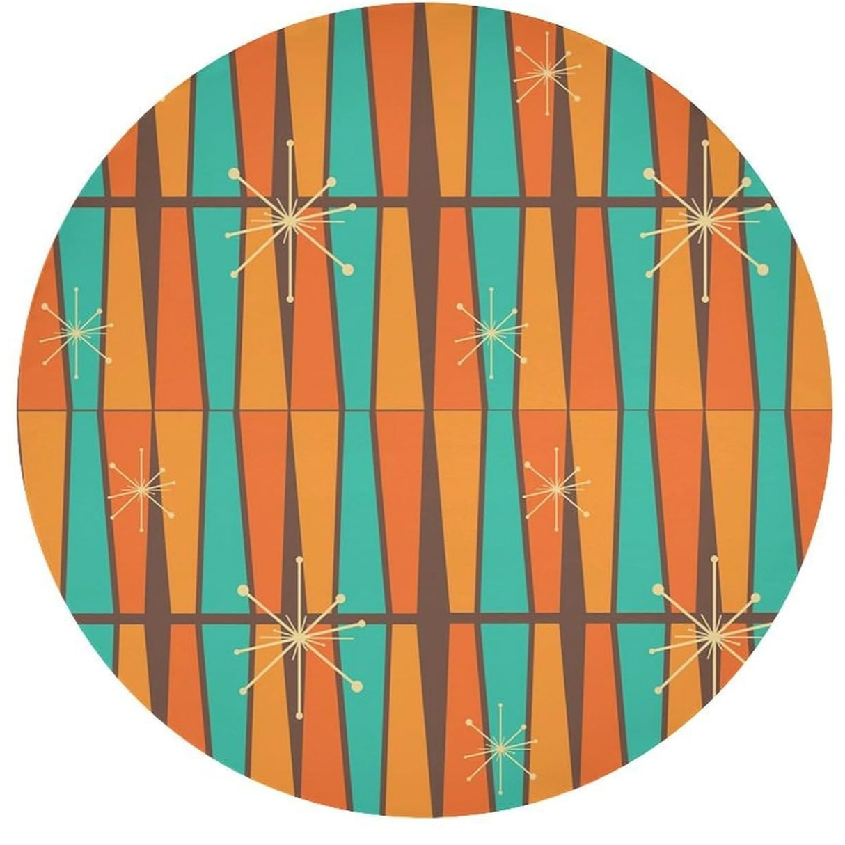 Mid Century Modern Orange Yell - Century Textile & Sewing Supply By Owner review and price