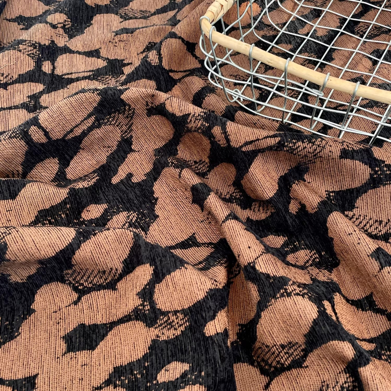 Brown Rock Texture Woven Fabri - Vintage Sewing Textile review and price