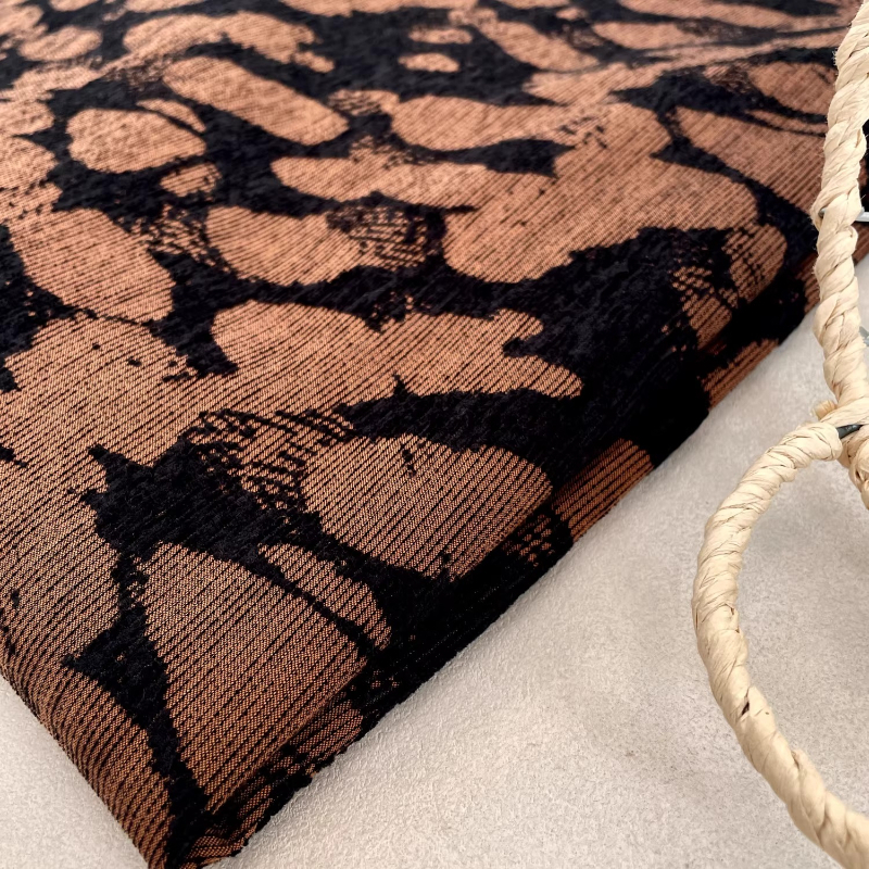 Brown Rock Texture Woven Fabri - Vintage Sewing Textile review and price