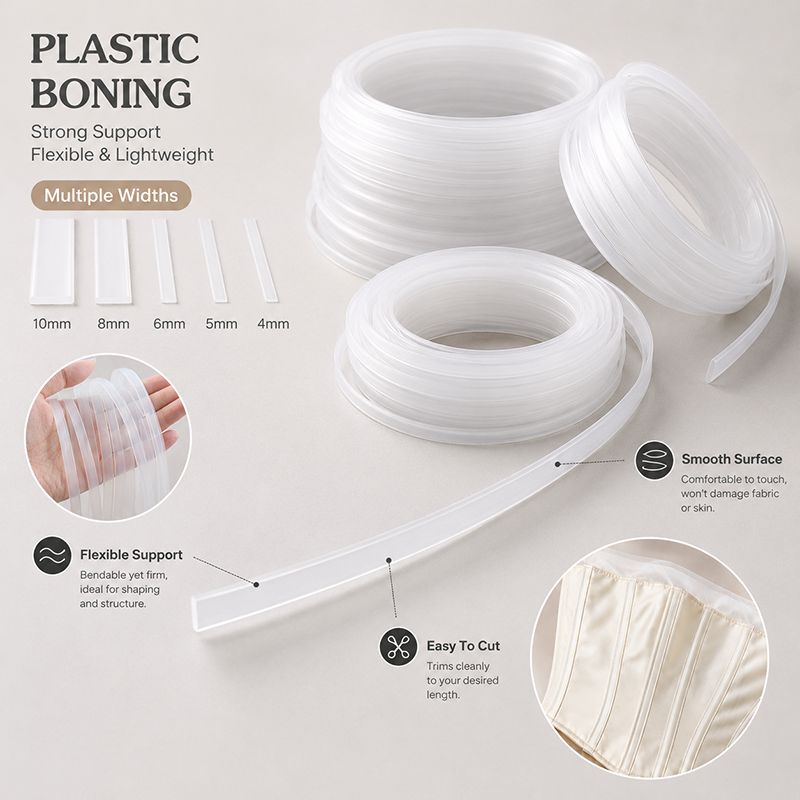 30Meters 4-12mm Clear PP Plast - Textile Sewing Support review and price