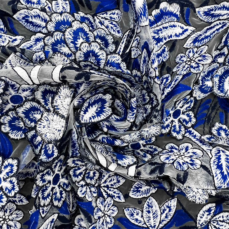 1yard Blue and white porcelain - Sewing Embroidery Fabric review and price