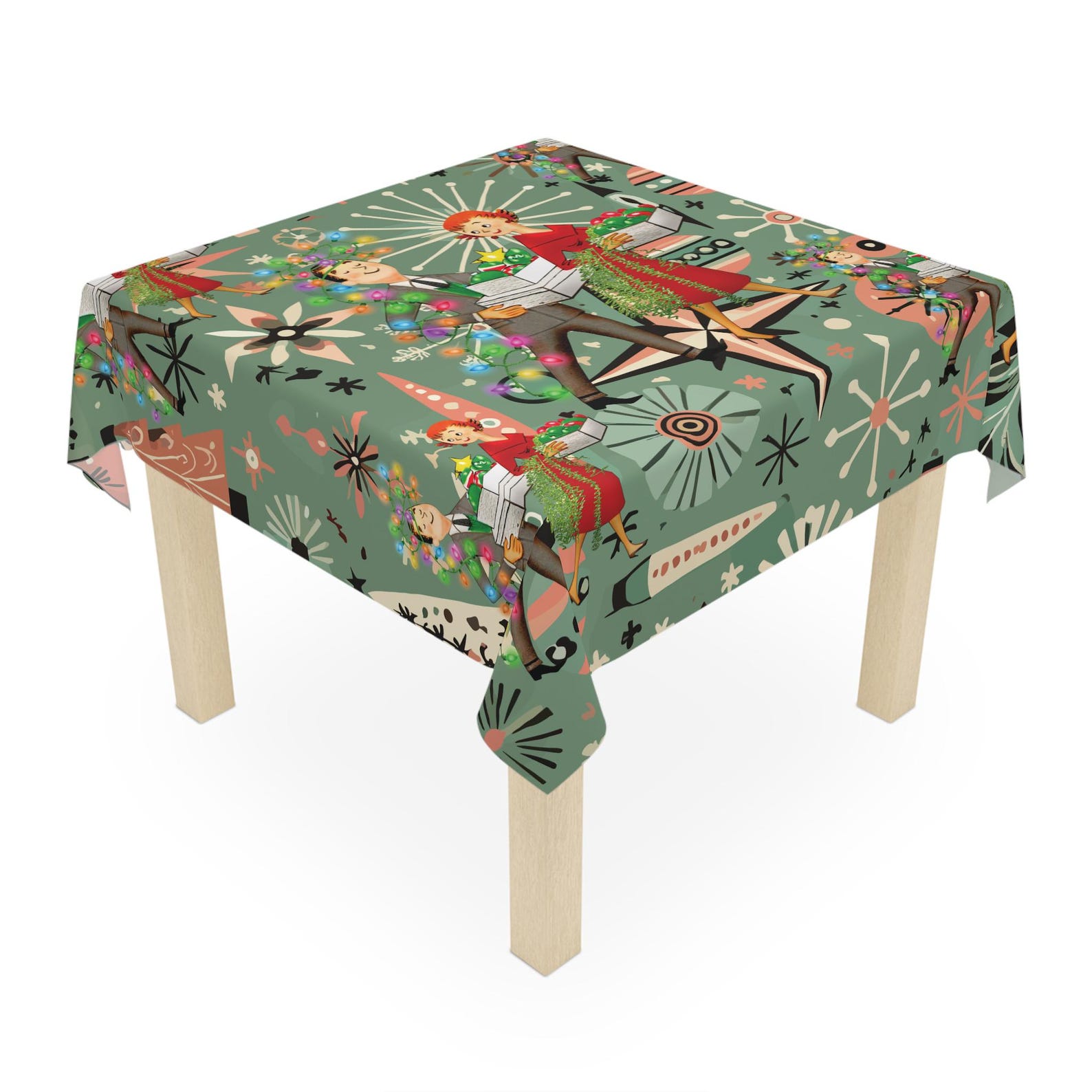 Retro 1950s Kitsch Christmas S - Century Textile & Sewing Supply By Owner review and price