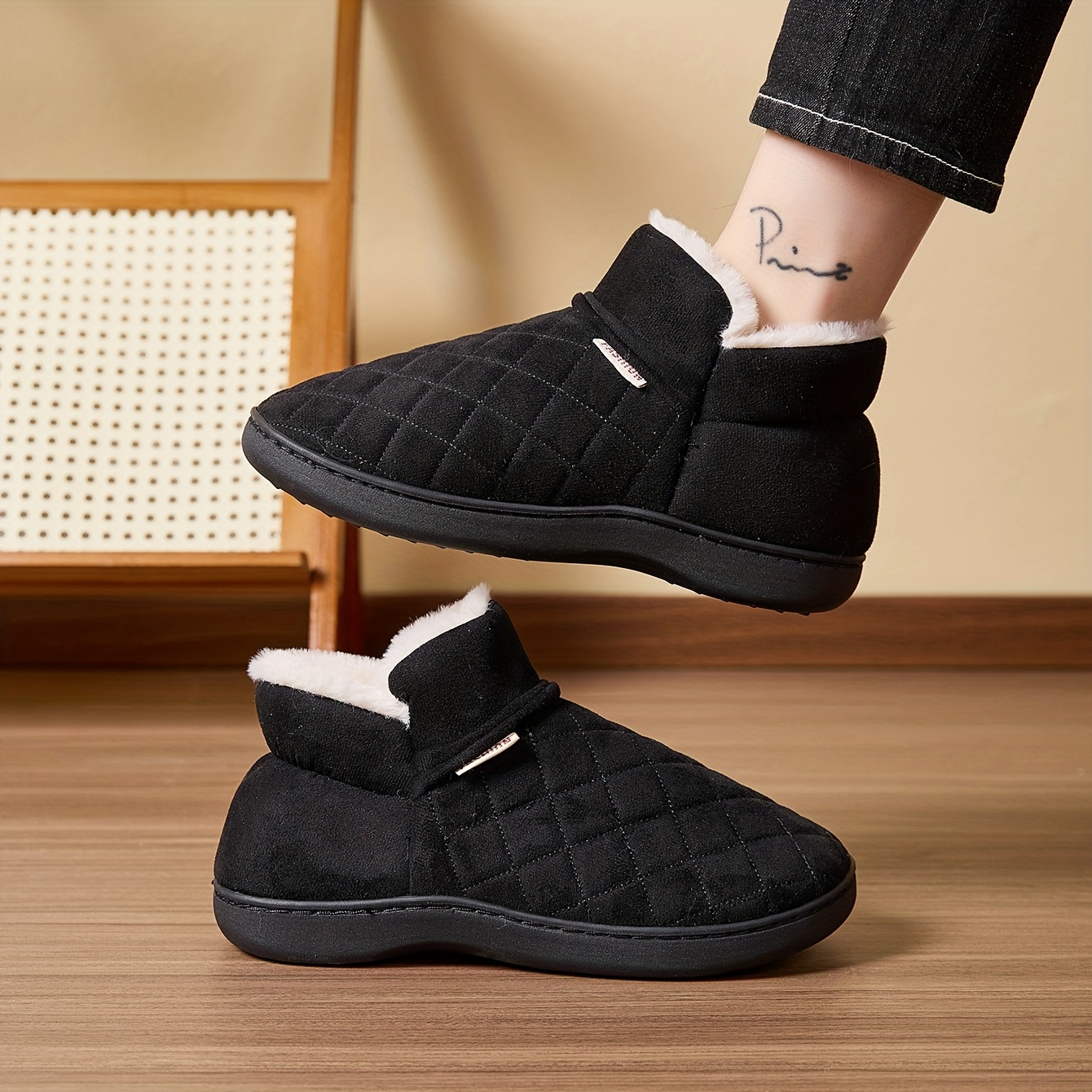 Winter Warm Plush Slippers Men - Sewing House review and price