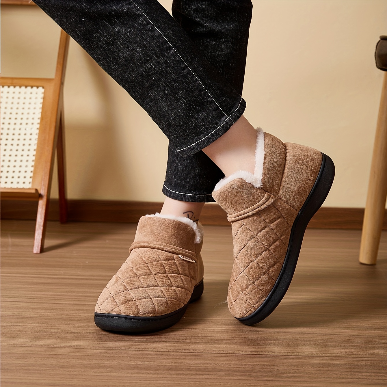 Winter Warm Plush Slippers Men - Sewing House review and price
