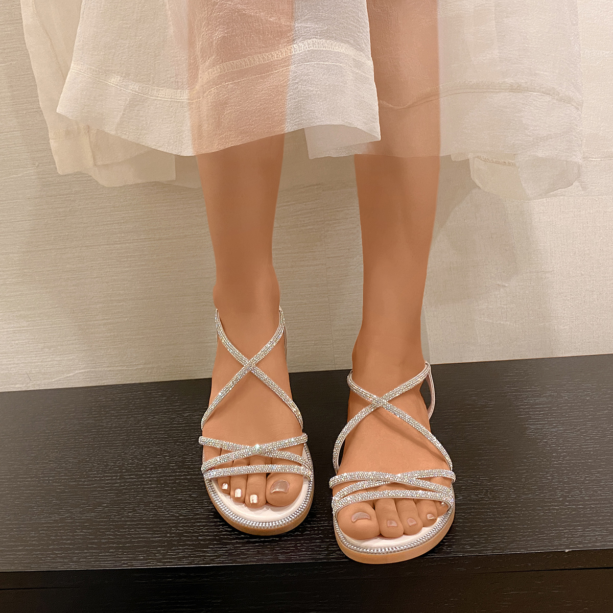 Summer Women Flat Sandals Rhin - Elastic Waistband Roll review and price