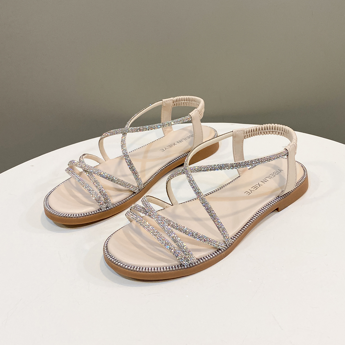 Summer Women Flat Sandals Rhin - Elastic Waistband Roll review and price