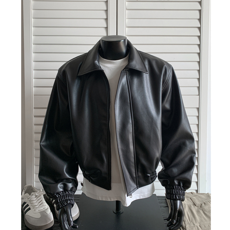 New Autumn Leather Jacket For  - Shoulder Pad Set In review and price