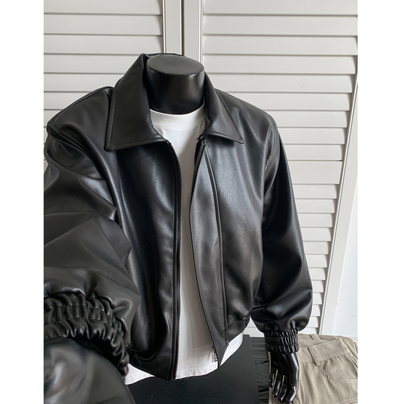 New Autumn Leather Jacket For  - Shoulder Pad Set In review and price
