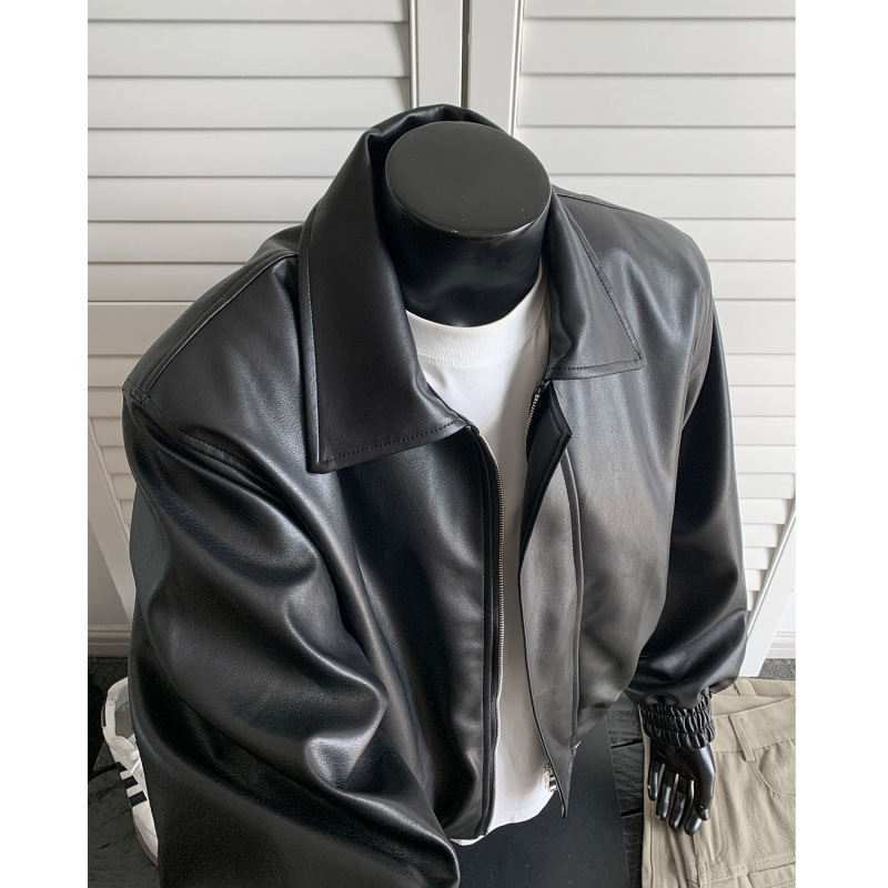 New Autumn Leather Jacket For  - Shoulder Pad Set In review and price