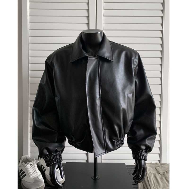 New Autumn Leather Jacket For  - Shoulder Pad Set In review and price