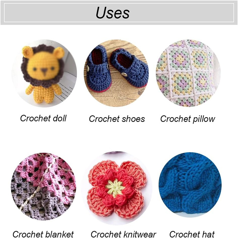 4 Pcs Stainless Steel Crochet  - Sewing By review and price