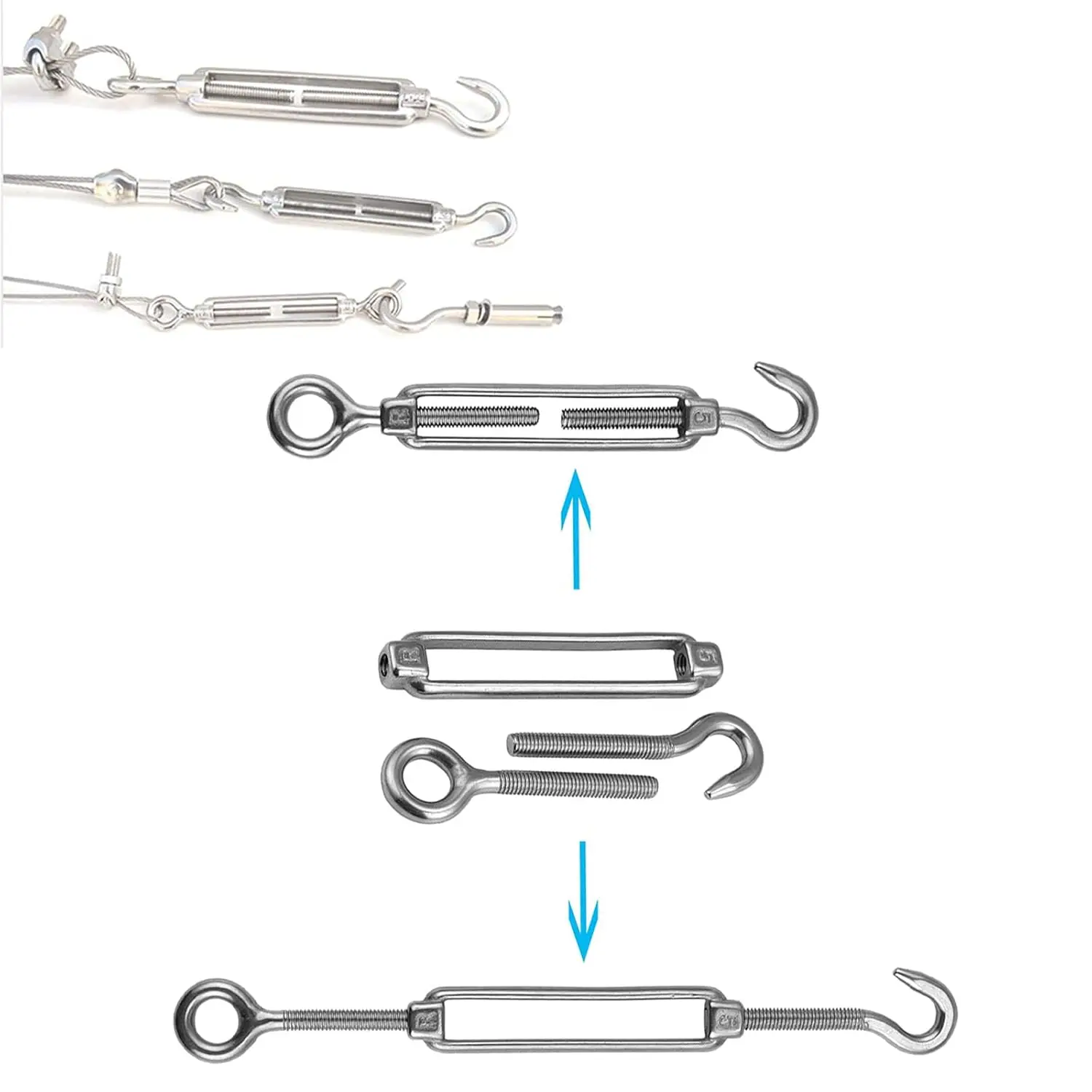 10/1PCS Stainless Steel Hook a - Hook Eye Fastener review and price