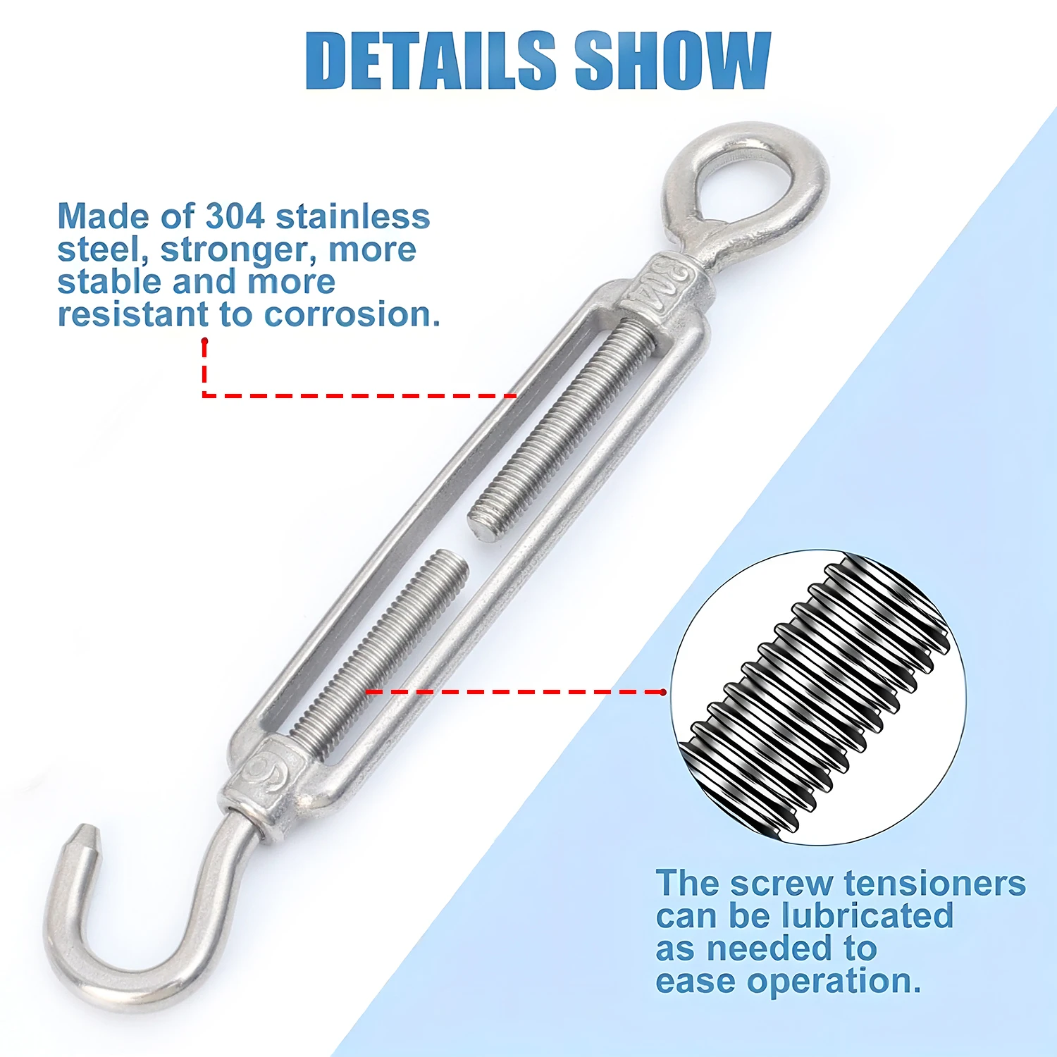 10/1PCS Stainless Steel Hook a - Hook Eye Fastener review and price