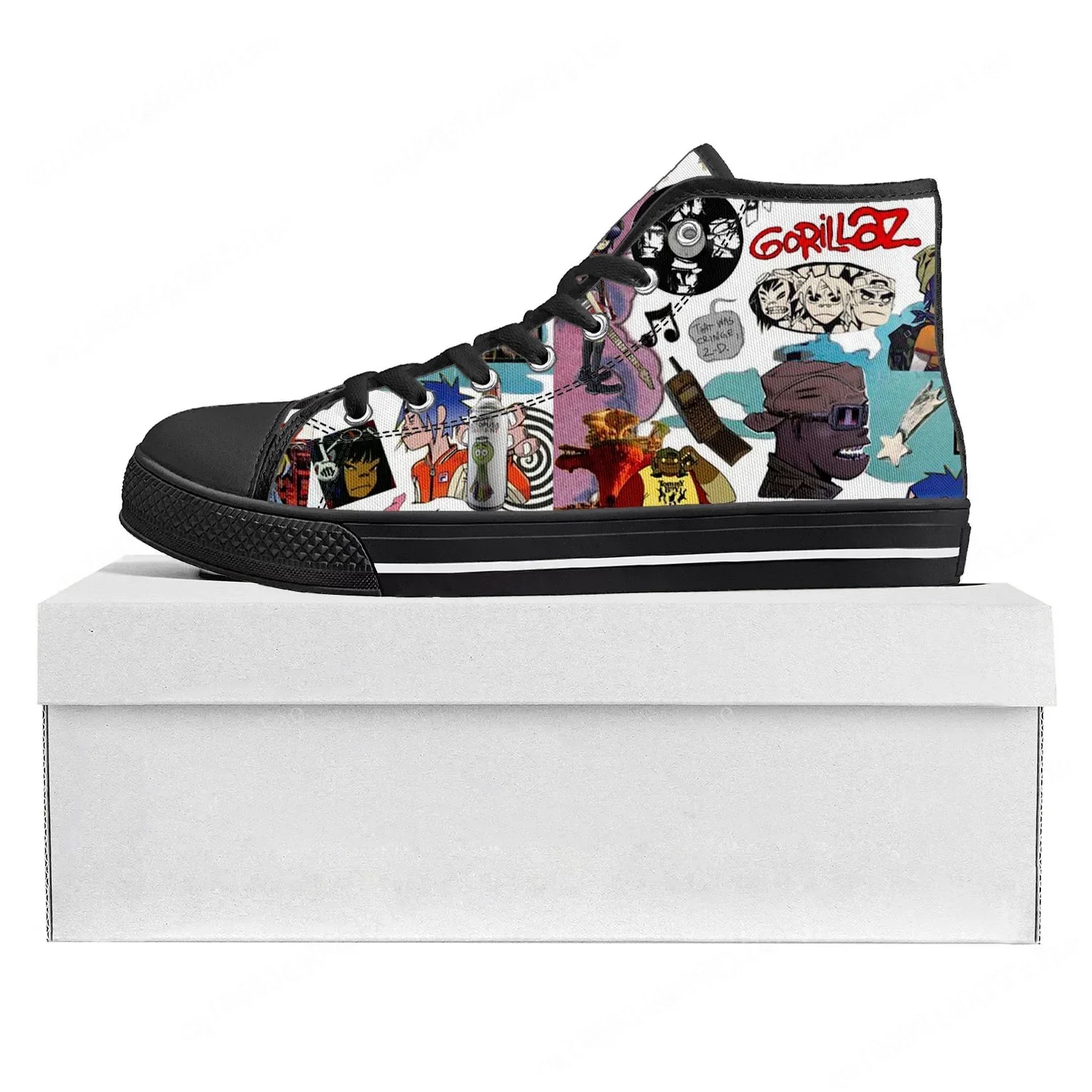 Gorillaz Band High Top High Qu - Sewing Custom review and price