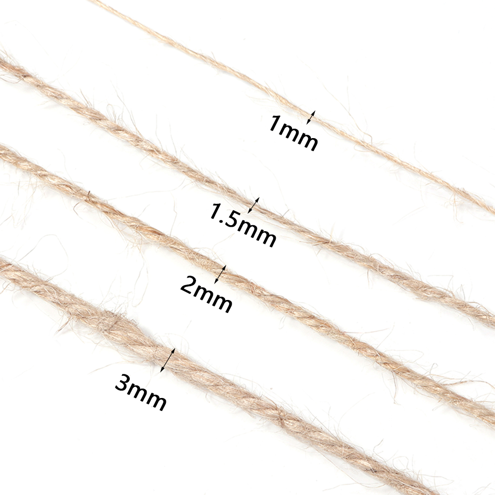 100Meters Natural Jute Rope St - Vintage Sewing Textile review and price
