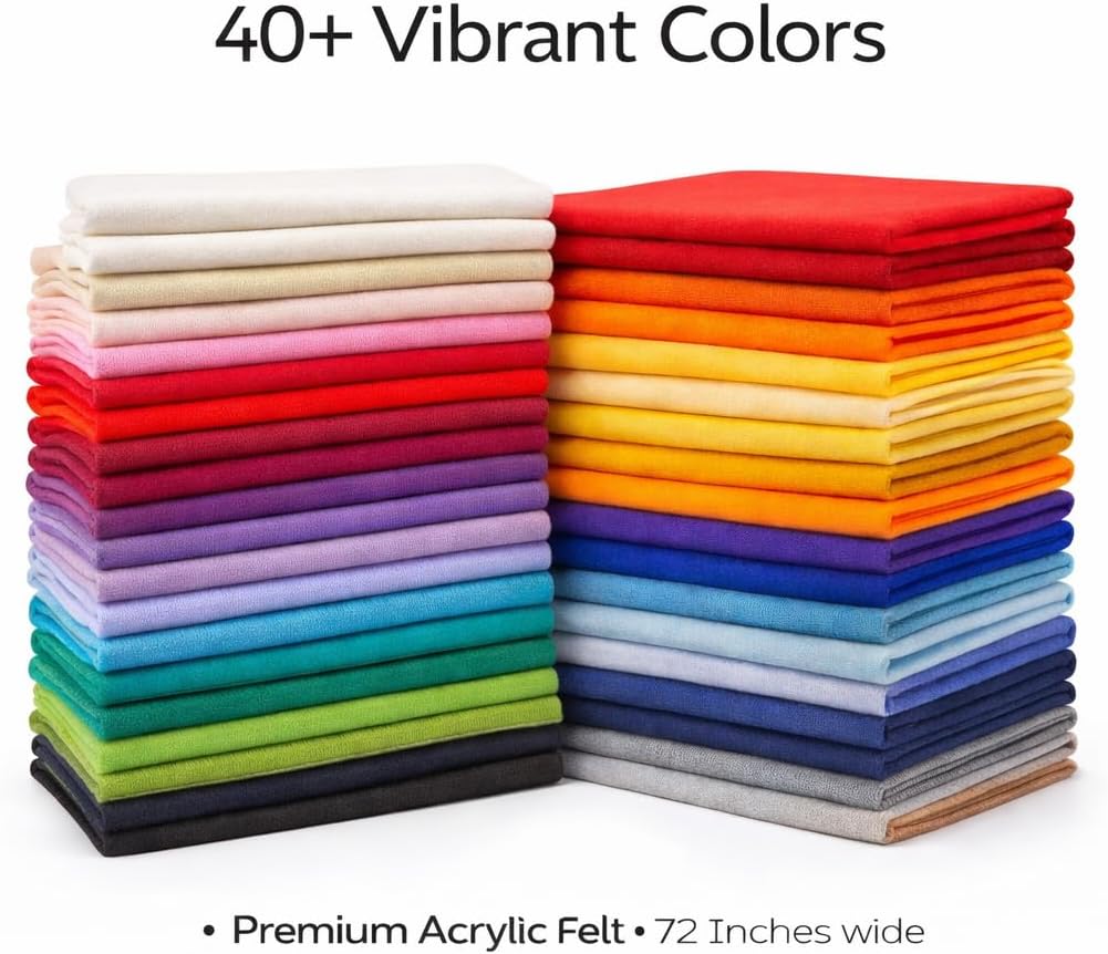 72 Inch Wide Acrylic Felt Fabr - Sewing By review and price