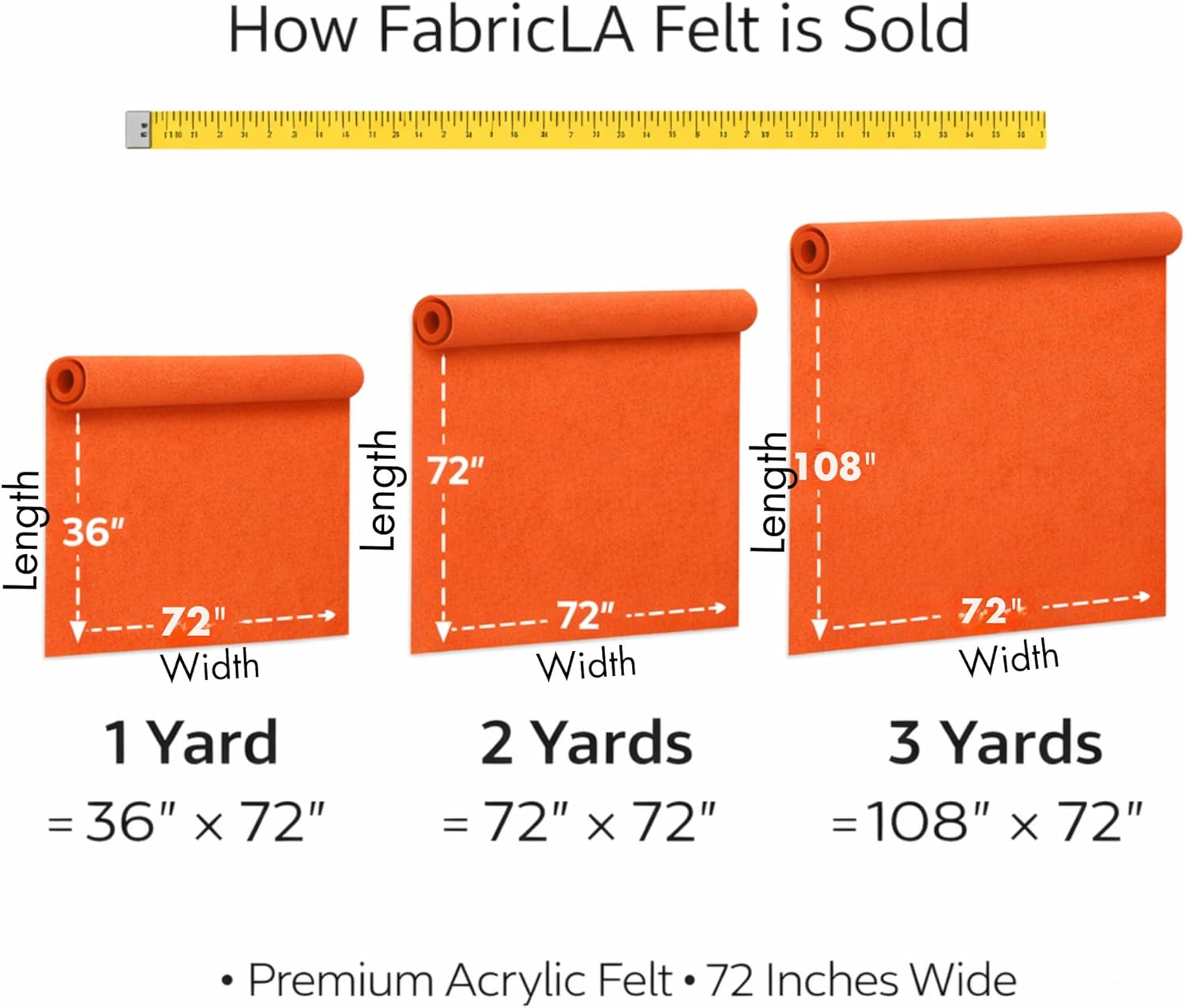 72 Inch Wide Acrylic Felt Fabr - Sewing By review and price