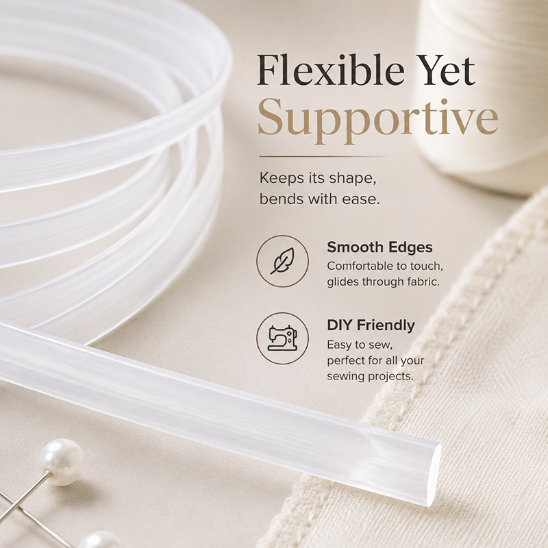 30Meters 4-12mm Clear PP Plast - Textile Sewing Support review and price