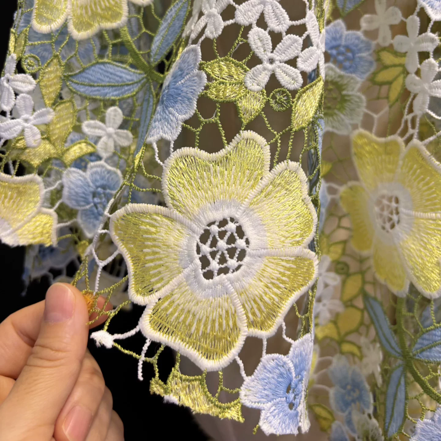1yard Water soluble colorful f - Sewing Embroidery Fabric review and price