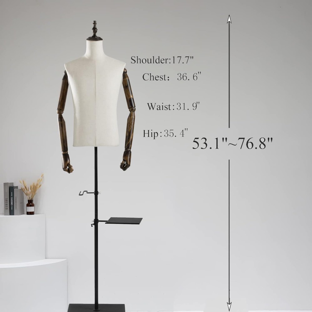53-76inch Male Mannequin Torso - Dress Form Mannequin review and price
