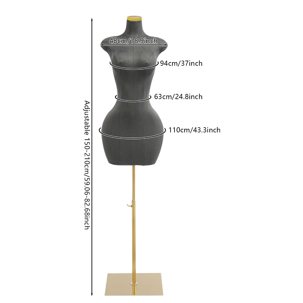 Female Mannequin Grey, Slim Wa - Dress Form Mannequin review and price