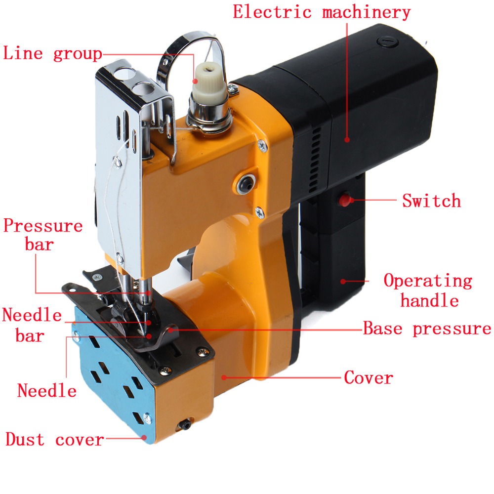 Electric Woven Bag Closing Mac - Textiles Sewing Machine review and price