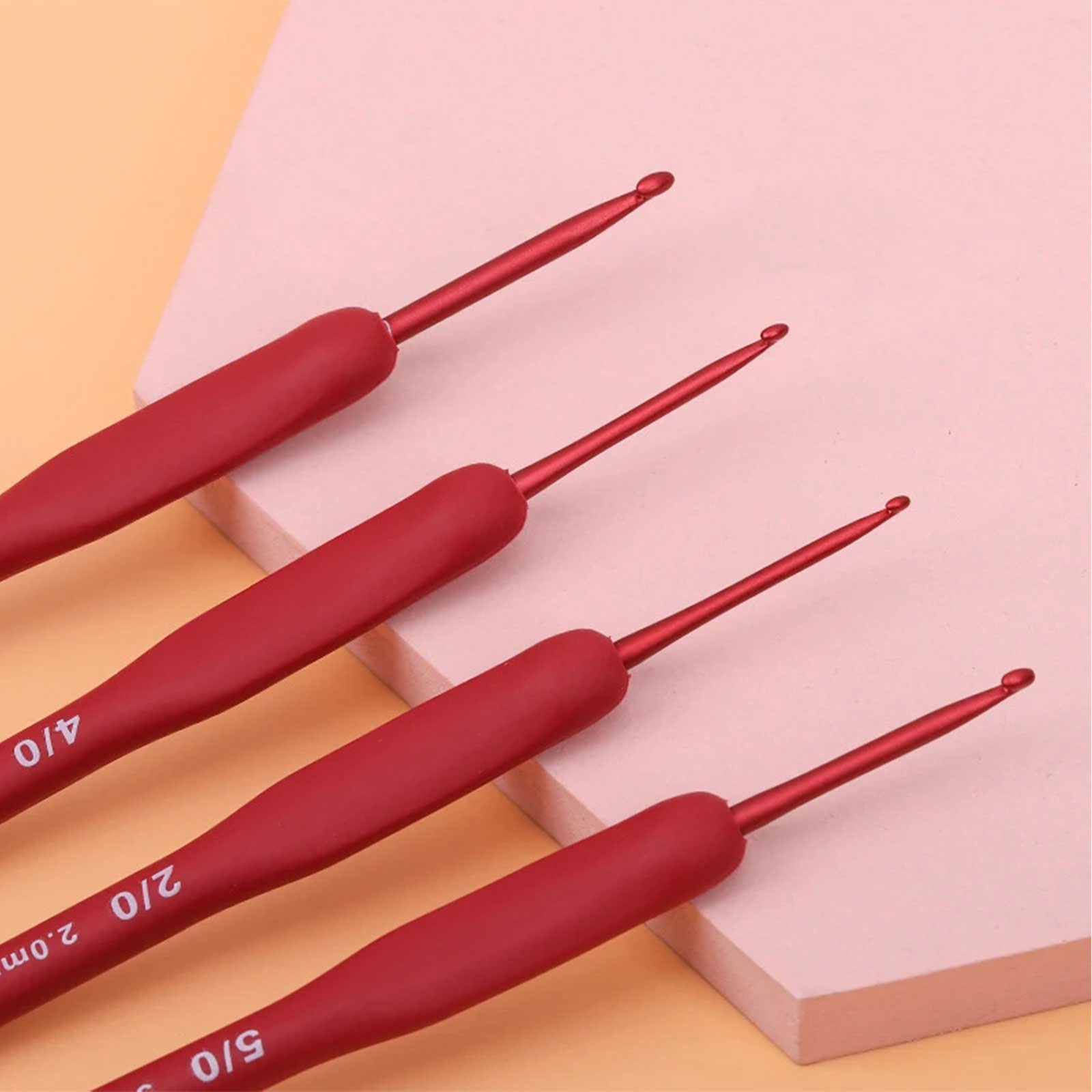 9/33pcs Red Crochet Hook set,  - Sewing By review and price