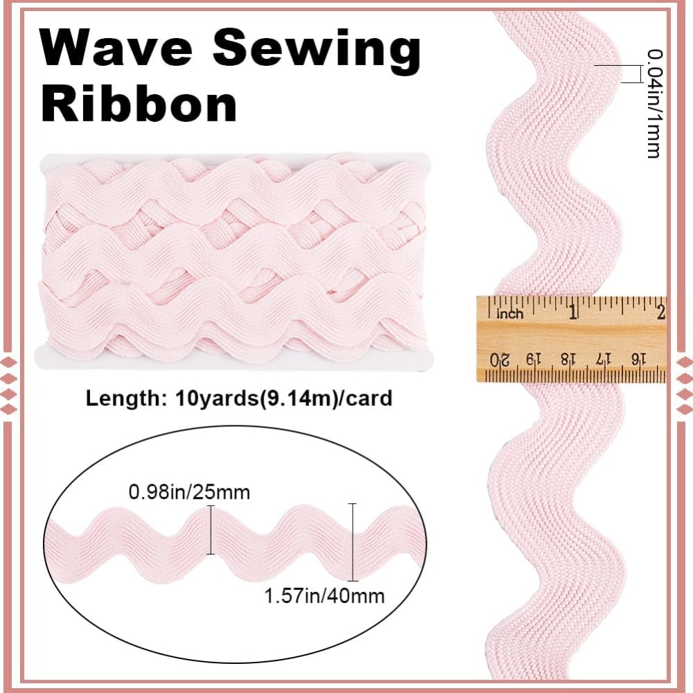 10 Yard 1.58 Inch Pink Rick Ra - Sewing Zigzag review and price