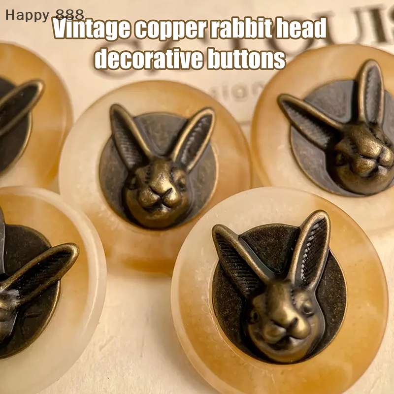 10pcs 25mm Vintage Copper Rabb - Vintage Sewing Textile review and price
