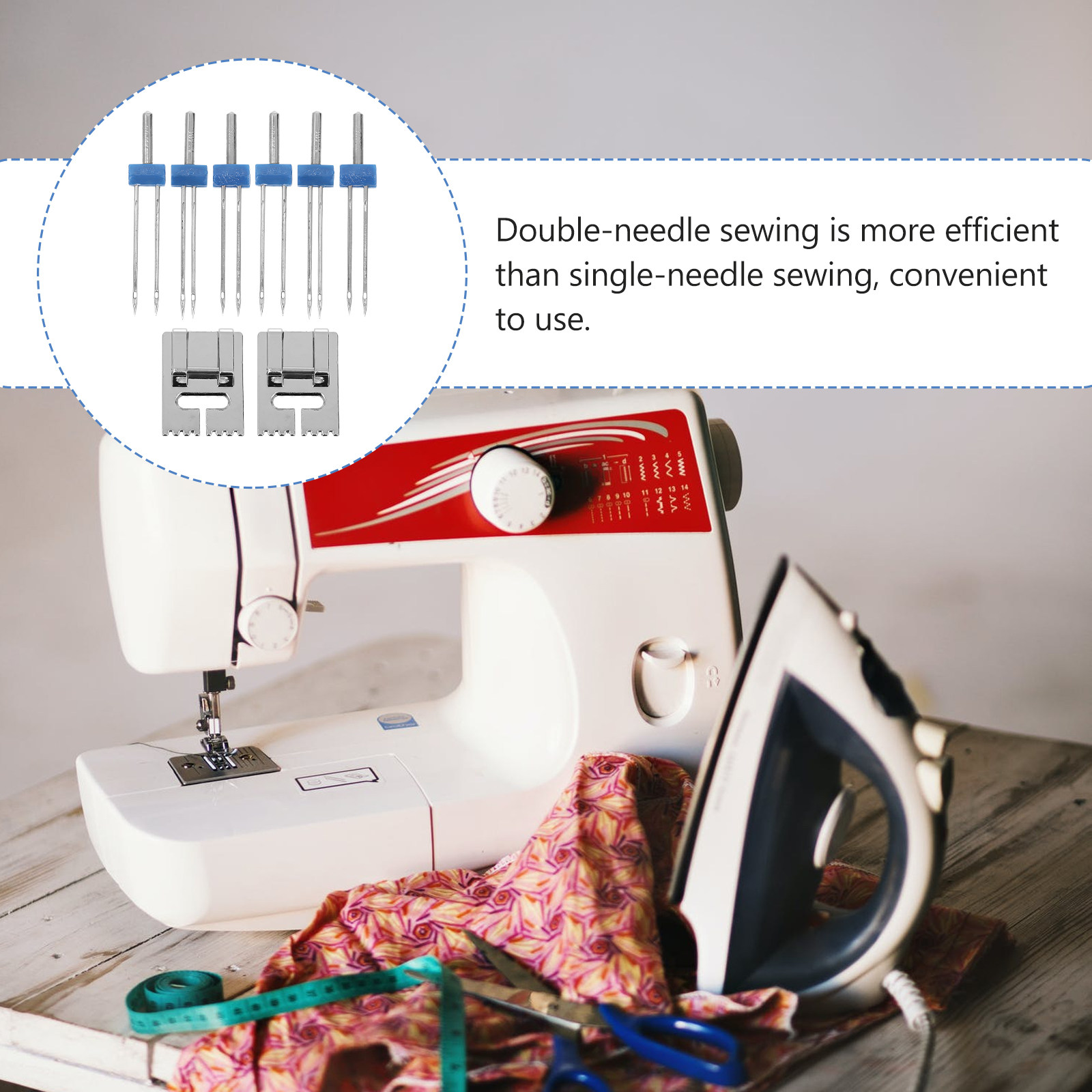 2Sets Professional Twin Needle - Sewing Machine Needle review and price