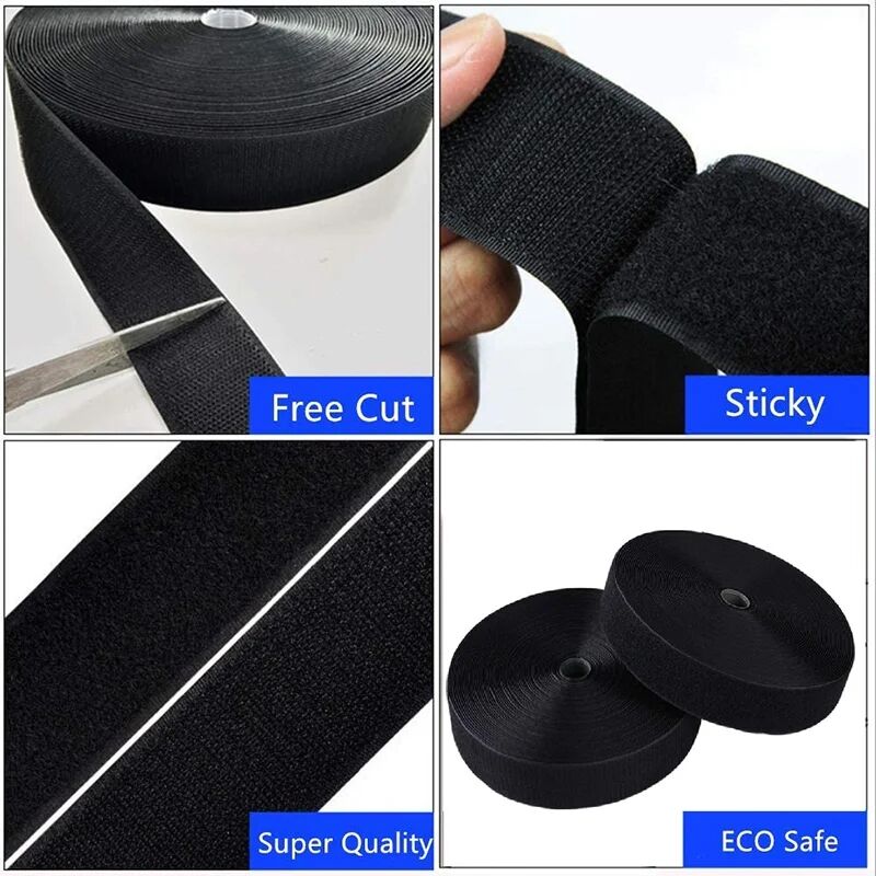 20-50mm Black White Hook and L - Velcro Sew On review and price
