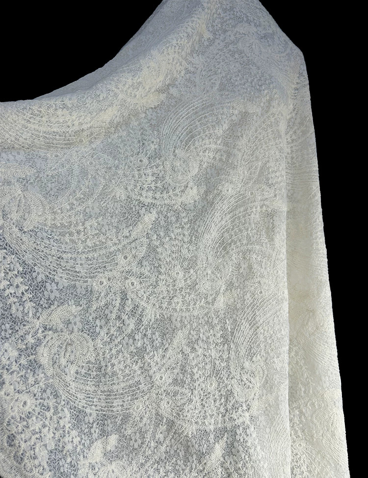 1yard Phoenix Tail Pattern Emb - Sewing Embroidery Fabric review and price