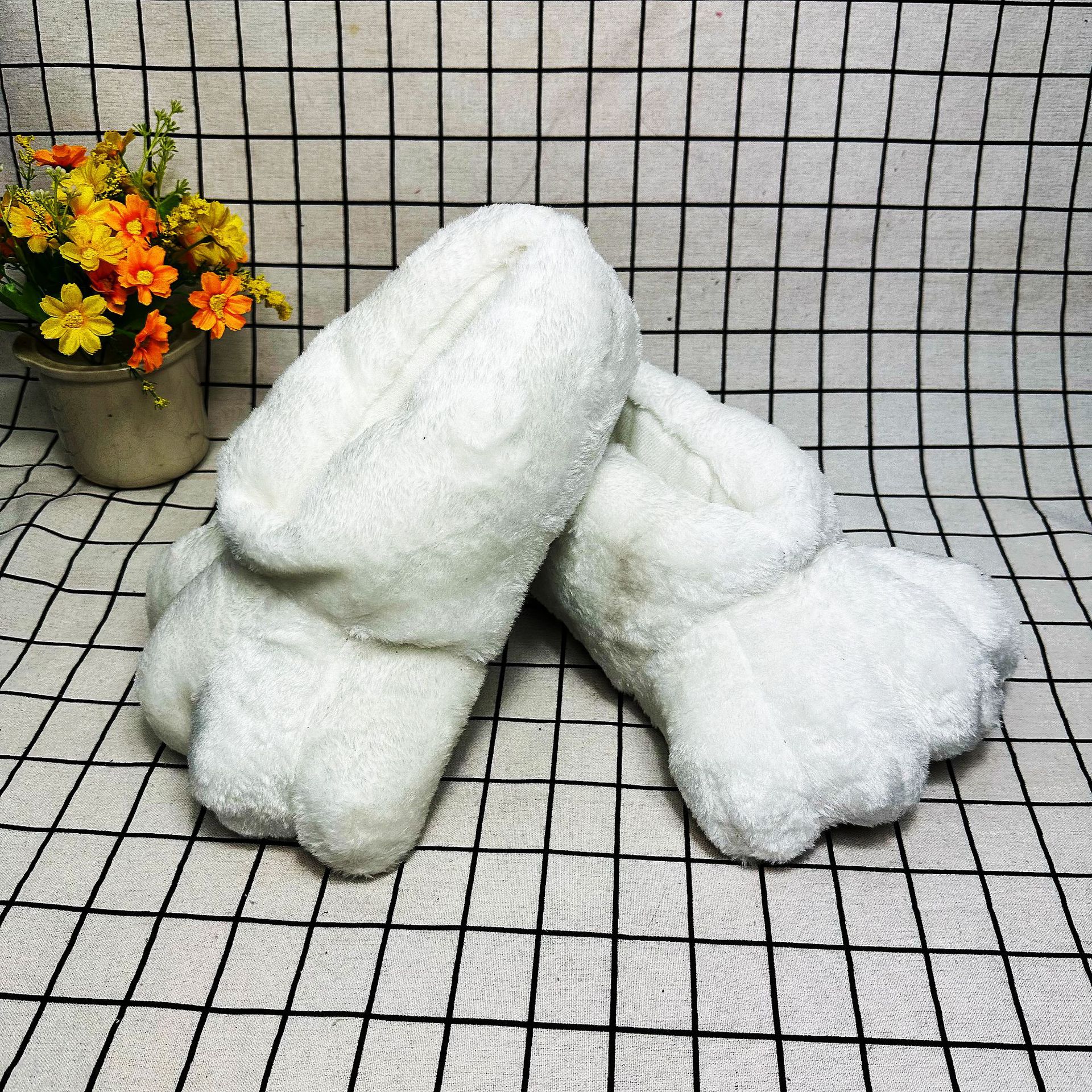 In Stock Rabbit Paw Slippers H - Sewing House review and price