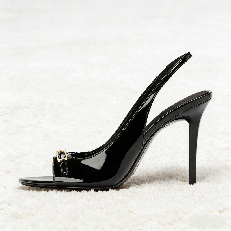 Sexy Black Patent Leather High - Elastic Waistband Roll review and price