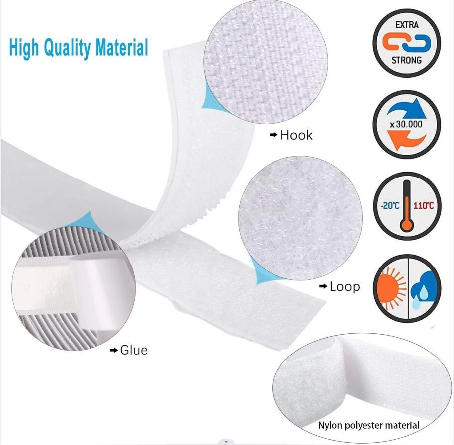 20-50mm White 1/3/5/10Meter St - Velcro Sew On review and price