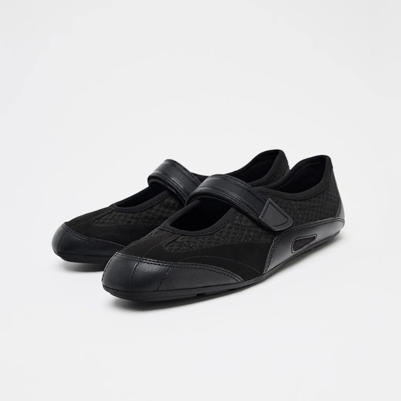 Women's Black Mesh Mary Jane F - Velcro Sew On review and price