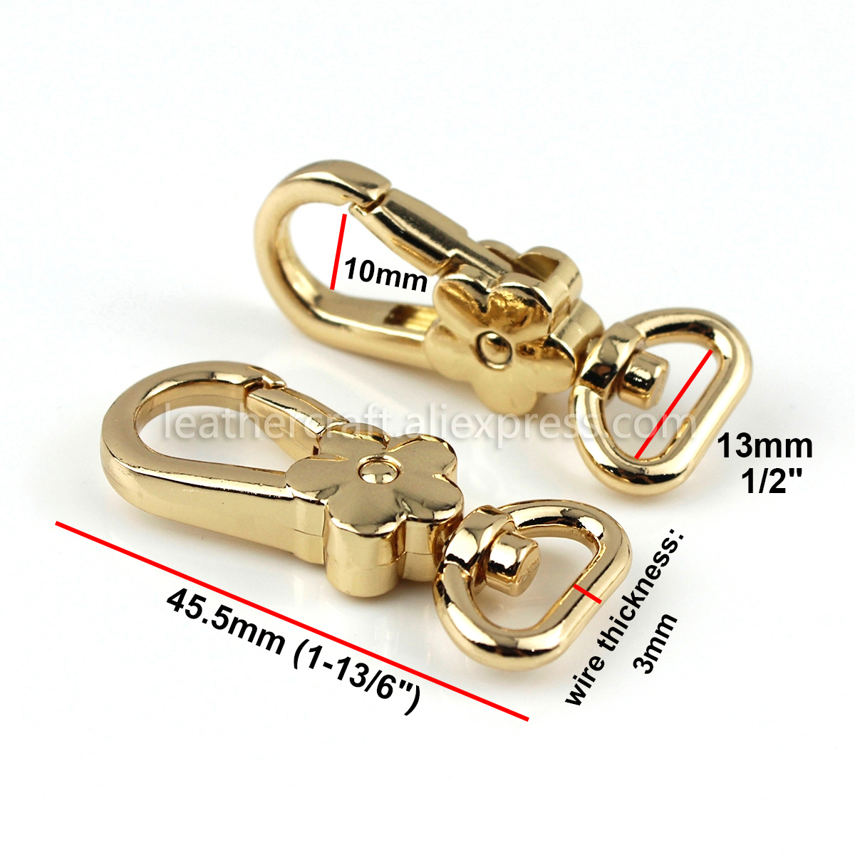 1x Metal Flower Shape Swivel E - Hook Eye Fastener review and price