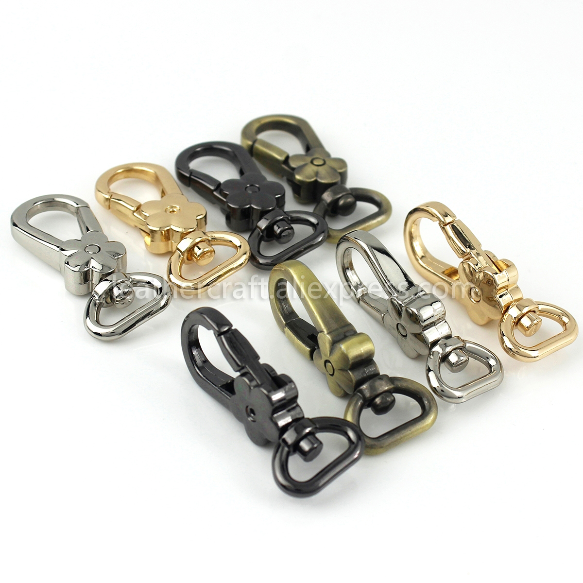 1x Metal Flower Shape Swivel E - Hook Eye Fastener review and price