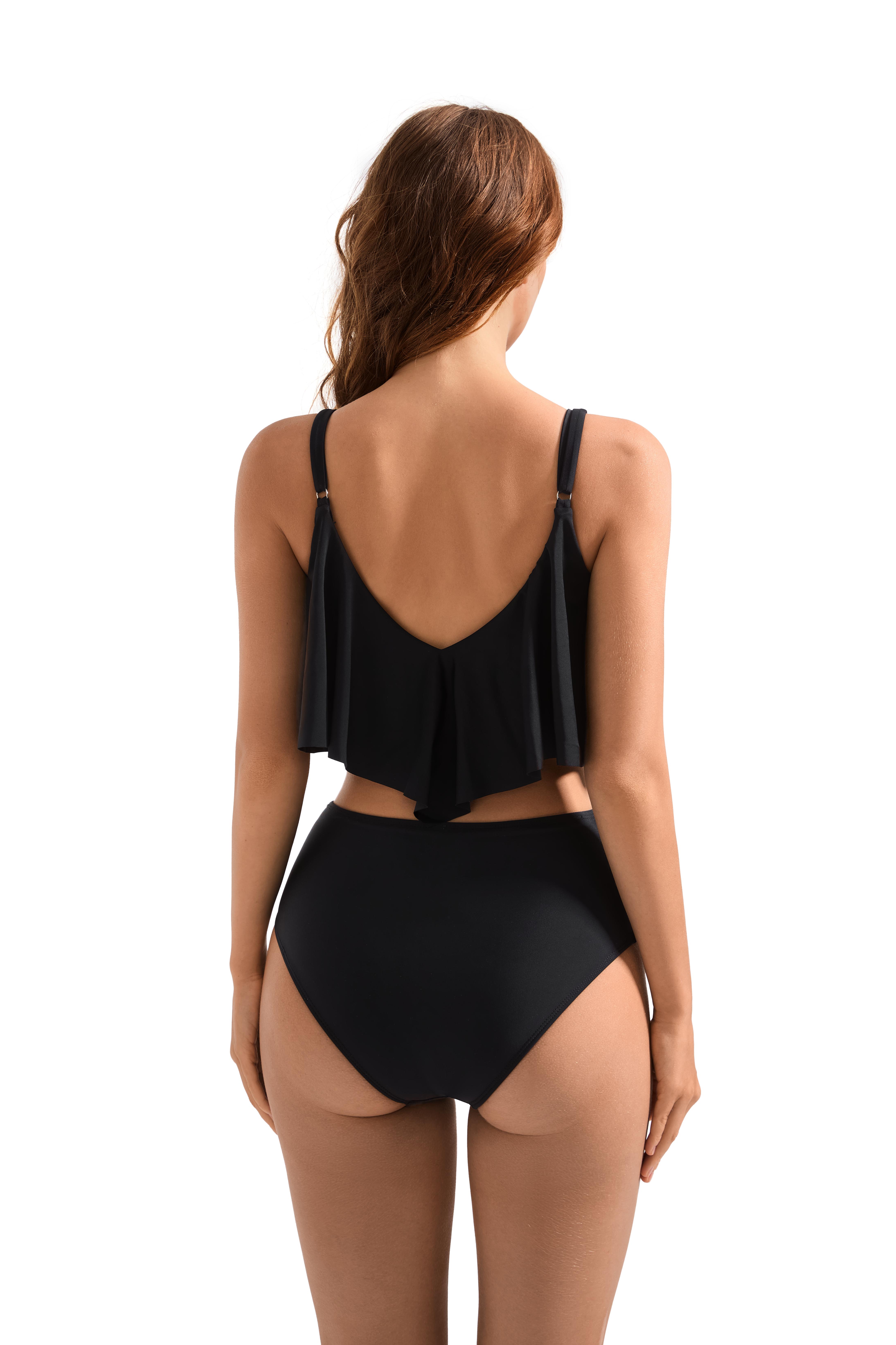 Women Ruffled Tankini Set Padd - Shoulder Pad Set In review and price