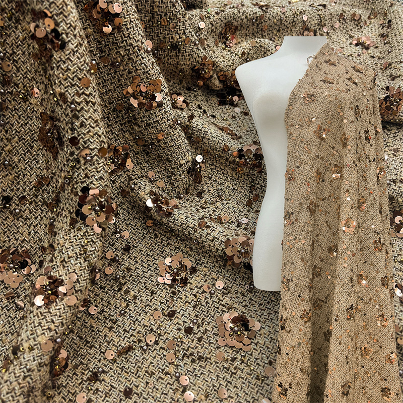 1 yard Heavy industry sequin e - Sewing Embroidery Fabric review and price