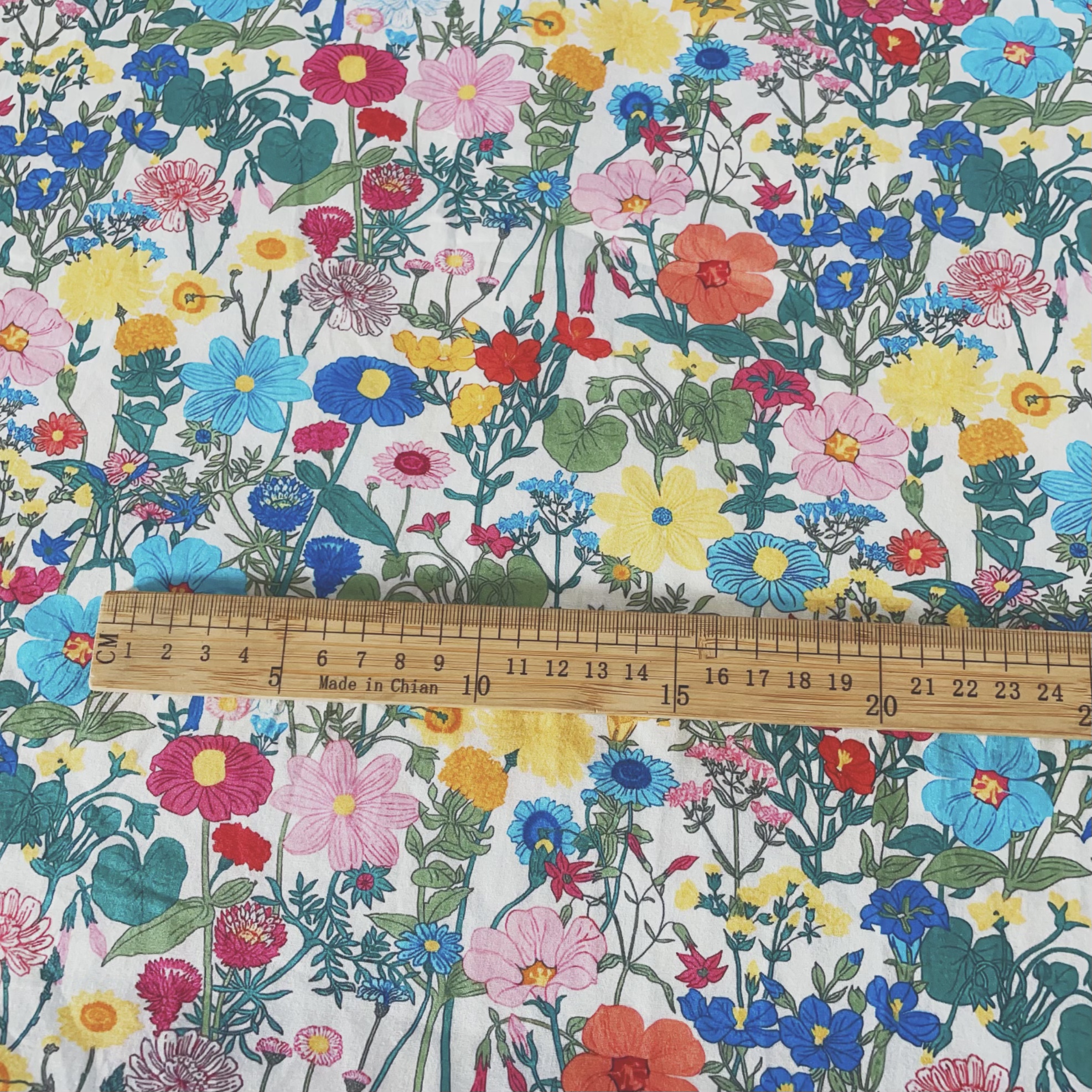 Vintage Floral Printed Cotton  - Vintage Sewing Textile review and price